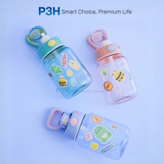 Bình Nước Tritan Kita Gummy 700ml – Kèm Decal Trang Trí, Thiết Kế Trẻ Trung, Tiện Lợi Mọi Lúc P3H