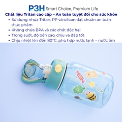 Bình Nước Tritan Kita Gummy 700ml – Kèm Decal Trang Trí, Thiết Kế Trẻ Trung, Tiện Lợi Mọi Lúc P3H
