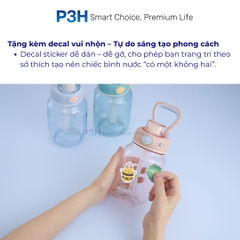 Bình Nước Tritan Kita Gummy 700ml – Kèm Decal Trang Trí, Thiết Kế Trẻ Trung, Tiện Lợi Mọi Lúc P3H