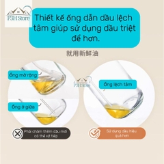 Bình xịt dầu kiêm rót dầu tự động 2in1 bằng thủy tinh dung tích 550ml Pinmoo AAB072