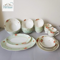 Bộ chén dĩa sứ 23 món Lock&Lock The Rose SLT662