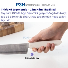 Bộ Dao Nhà Bếp 5 Món LocknLock Wall Mounted Knife Set CKK307S5 – Có Hộp Đựng Dán Tường, Màu Trắng P3H