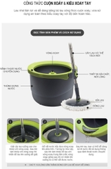 Bộ lau nhà Mini Spin Mop Lock&Lock ETM498