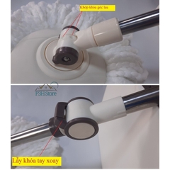 Bộ lau nhà lớn Lock&Lock Dual Bucket Spin Mop ETM478