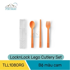 Bộ muỗng đũa nĩa LocknLock 21cm Lego Cutlery Set chat lieu n toàn dễ dàng xếp gọn TLL108