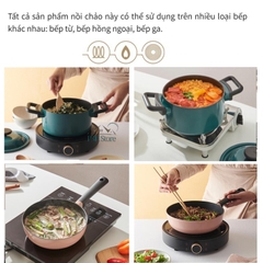 Bộ nồi chảo Lock&Lock Decore 3 món LDE1181IHS01