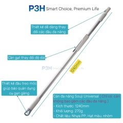 Cây lau nhà , bàn chải chà sàn , gạt nước , chổi quét bụi Inochi Souji Universal cán đa năng gắn được nhiều phụ kiện khác nhau P3H