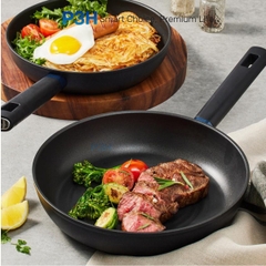 Chảo Chống Dính Lock&Lock Balance Cook Lòng Lõm Khóa Dầu Power F5 5 lớp bền bỉ dùng Được Bếp Từ P3H