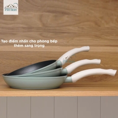 Chảo chống dính LocknLock Rosemary sử dụng được bếp từ CAF2046 CAF2246 CAF2446 Xanh Mint