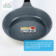 Chảo vân đá Lock&Lock dòng Stone 7 lớp các size từ 24cm đến 28cm LCA6243 LCA6263 LCA6283