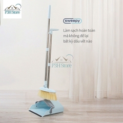 Bộ chổi và đồ hốt rác Sweepy by LocknLock ETM976 màu xanh