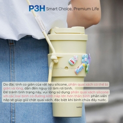 Combo Ly Giữ Nhiệt và Quai Đeo Silicone LocknLock Energetic Tumbler x TLL076 – Set 2 món tiện lợi, thời trang P3H
