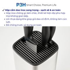Bộ dao kéo nhà bếp Inochi Sakai Plain chất liệu cao cấp thiết kế tinh tế sắc bén bền bỉ P3H