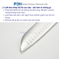 Bộ dao kéo nhà bếp Inochi Sakai Plain chất liệu cao cấp thiết kế tinh tế sắc bén bền bỉ P3H