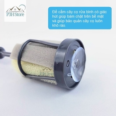 Dụng cụ rửa bình giữ nhiệt chai ly Lock&Lock đầu cọ bọt biển có kèm theo đế cắm ETM143DGRY