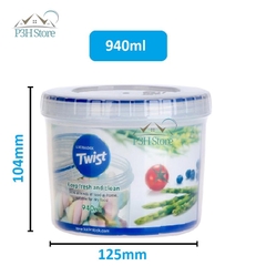 Hộp nhựa nắp vặn Lock&Lock Twist bảo quản thực phẩm nhiều dung tích LLS111 LLS121 LLS131 LLS141 LLS122 LLS113 LLS143