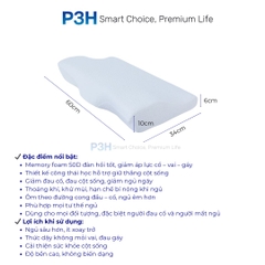 Gối Memory Foam Lock&Lock Êm ái, nâng đỡ cột sống, hỗ trợ ngủ ngon HLW114 P3H Store