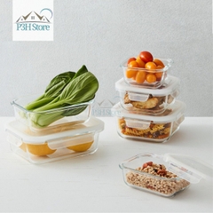 Hộp đựng thực phẩm thủy tinh chịu nhiệt LocknLock Blanc glass food container P3H Store