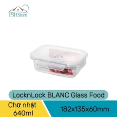 Hộp đựng thực phẩm thủy tinh chịu nhiệt LocknLock Blanc glass food container P3H Store