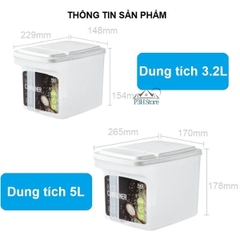 Hộp nhựa có tay cầm Lock&Lock Handy Container dùng bảo quản thực phẩm P-1738 P-1739