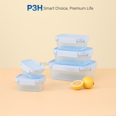 Hộp nhựa nắp gài Inochi Hokkaido Kín Hơi, Dùng Được Lò Vi Sóng, Nhiều Dung Tích P3H