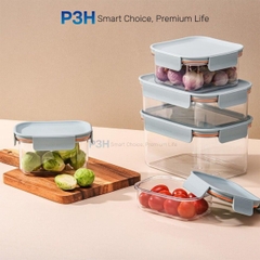 Hộp nhựa tritan Lock&Lock Bisfree Modular PLUS an toàn bảo quản thực phẩm kín hơi dễ dàng xếp chồng P3H