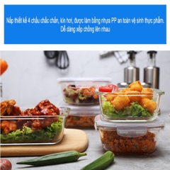 Hộp thủy tinh Lock&Lock Ovenglass chịu nhiệt cao dung tích từ 300ml đến 2L