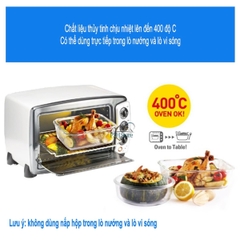 Hộp thủy tinh Lock&Lock Ovenglass chịu nhiệt cao dung tích từ 300ml đến 2L
