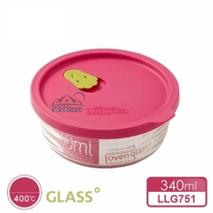 Hộp thủy tinh chịu nhiệt nắp silicone Lock&Lock OvenGlass Wave Steam Hole LLG741 LLG751 LLG761 LLG771