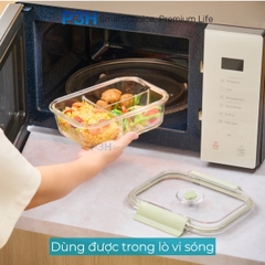 Hộp thủy tinh chịu nhệt Inochi Nikko Valve có lỗ thoát hơi khóa cài 2 chấu P3H