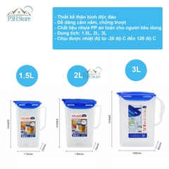 Bình nước Lock&Lock dạng rót Jug 1.5L/2L/3L HPL733 HPL735 HAP607