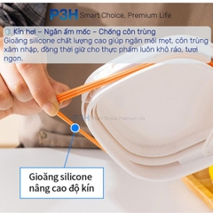 Hộp Đựng Thực Phẩm Khô LocknLock Kèm Muỗng Nắp Một Chạm Kín Hơi Không Ẩm Mốc HTE904 HTE905 HTE906 P3H