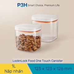 Hộp Đựng Thực Phẩm Khô LocknLock Kèm Muỗng Nắp Một Chạm Kín Hơi Không Ẩm Mốc HTE904 HTE905 HTE906 P3H