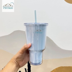 Ly nhựa 2 lớp dung tích lớn 1L Lock&Lock double wall cold cup HAP527