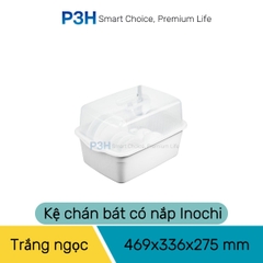 Kệ chén bát Inochi Tokyo có nắp đậy nhựa nguyên sinh kháng khuẩn và hạn chế rêu mốc P3H