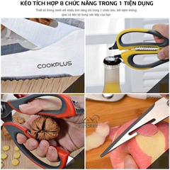 Kéo nhà bếp đa năng Lock&Lock dài 22.8cm có bao đựng từ tính LOR131