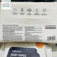 Khăn giấy ướt Lock&Lock Baby Wipes dùng lau tay và miệng ETM245 ETM248 ETM249