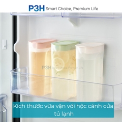 Bình nước Inochi Kita Bold 1.4L nhỏ gọn dùng trữ nước hộc cánh cửa tủ lạnh P3H