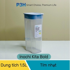 Bình nước Inochi Kita Bold 1.4L nhỏ gọn dùng trữ nước hộc cánh cửa tủ lạnh P3H