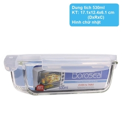 Hộp thủy tinh Lock&Lock Ovenglass chịu nhiệt cao dung tích từ 300ml đến 2L