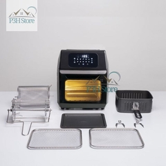 Nồi chiên không dầu Lock&Lock 12L đa năng thay thế nhiều dụng cụ nấu ăn EJF696BLK - Lò Chiên Không Khí Hàng Chính Hãng