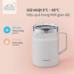 Ly giữ nhiệt Lock&Lock 475ml Metro Mug bằng thép không gỉ LHC4219 - ca giữ nhiệt cốc giữ nhiệt