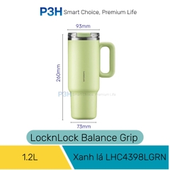 Ly Giữ Nhiệt LocknLock Balance Grip Tumbler 900ml/1200ml Có Tay Cầm, Giữ Nóng Lạnh Tốt, Nắp Tritan, Inox 304 LHC4397 LHC4398 P3H