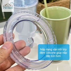 Ly nhựa 2 lớp dung tích lớn 1L Lock&Lock double wall cold cup HAP527