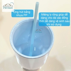 Ly nhựa 2 lớp dung tích lớn 1L Lock&Lock double wall cold cup HAP527