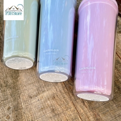 Ly nhựa 2 lớp LocknLock Macaron kèm ống hút HAP533 P3H Store