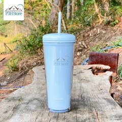 Ly nhựa 2 lớp LocknLock Macaron kèm ống hút HAP533 P3H Store