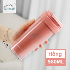 Ly nhựa 2 lớp Lock&Lock Bucket Cold Cup dung tích 580ml HAP519