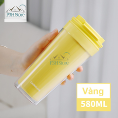 Ly nhựa 2 lớp Lock&Lock Bucket Cold Cup dung tích 580ml HAP519