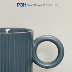 Ly sứ LocknLock Ceramic Mug dung tích 390ml 470ml, Ly Uống Cafe Trà Cao Cấp, Men Nhám Sang Trọng TLL564 TLL554